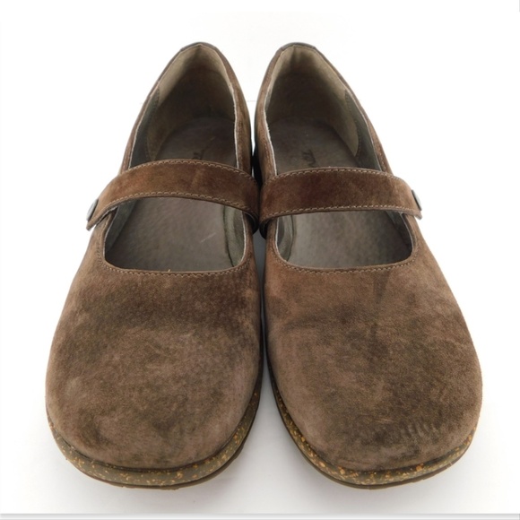 TEVA Brown Suede Leather Mary Jane Flats 8 - Picture 2 of 7
